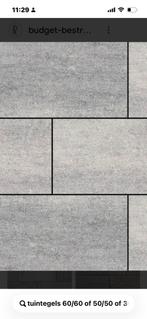 Tuintegels gezocht: 60x60, 50x50, 30x40 - ca. 80m2, Tuin en Terras, Tegels en Klinkers, Gebruikt, Ophalen of Verzenden, 10 m² of meer