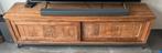 Teakhout tv-meubel, Huis en Inrichting, Ophalen, 150 tot 200 cm, Teakhout, Zo goed als nieuw