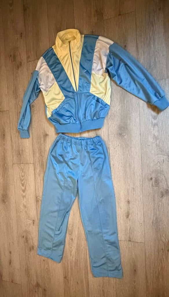 Vintage Rucanor Colorblock Tracksuit – Geel/Blauw, Ophalen of Verzenden, Zo goed als nieuw, Geel