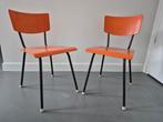 2 leuke vintage stoelen, keukenstoelen, Ophalen, Gebruikt, Twee, Overige kleuren