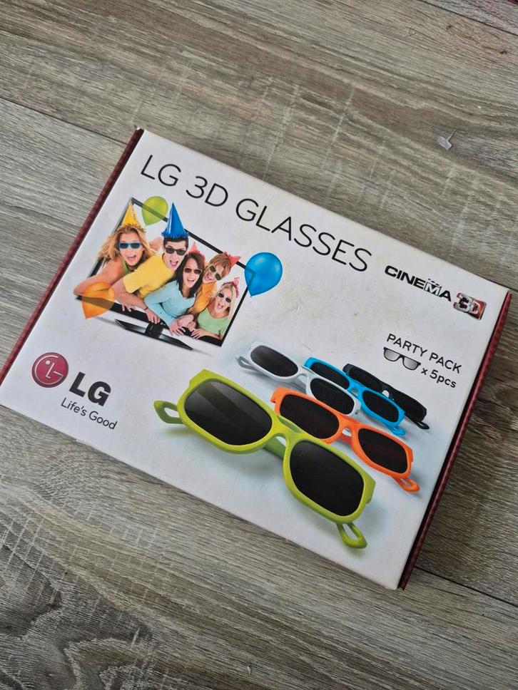 LG Cinema 3D Brillen Party Pack - 5 Stuks, Audio, Tv en Foto, Televisie-accessoires, Nieuw, Ophalen of Verzenden