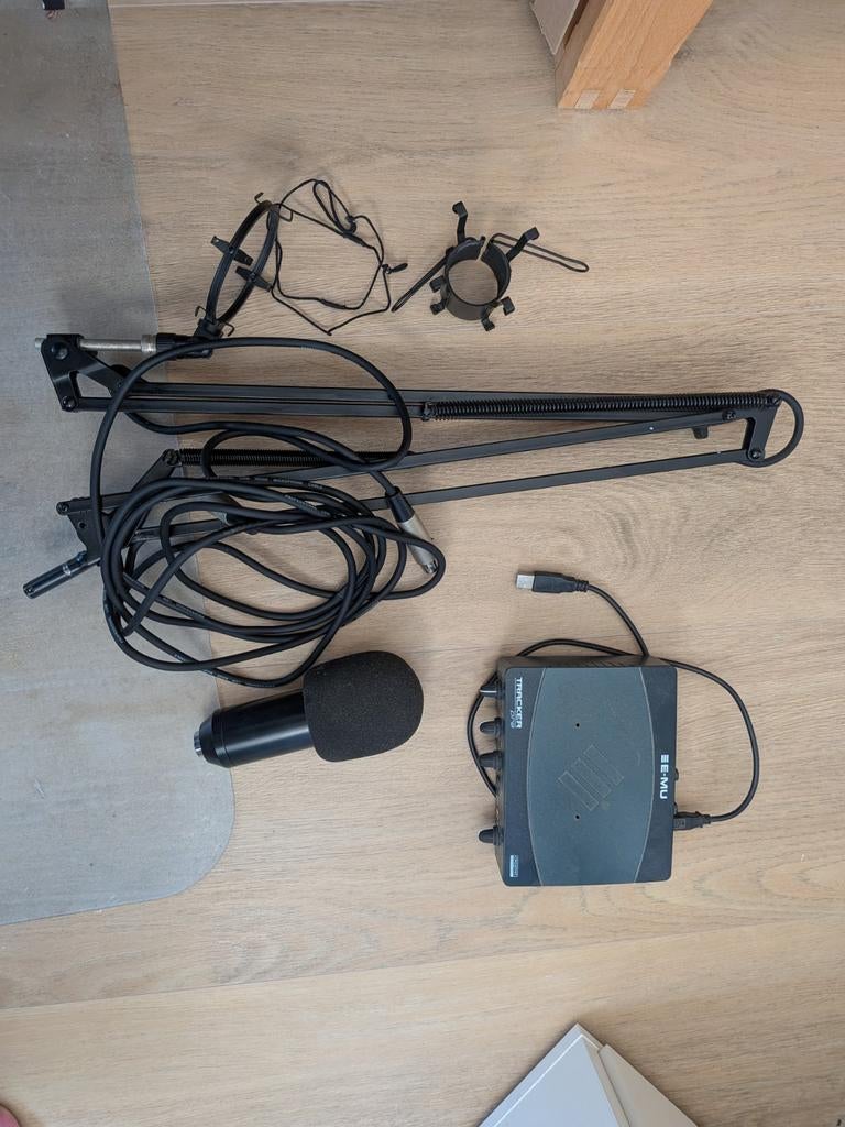 Plug & Play Opname Set: Microfoon, Arm & USB Interface, Ophalen of Verzenden