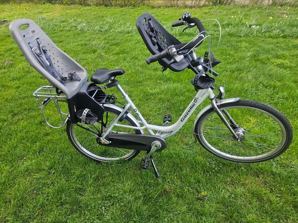 Gazelle bloom incl kinderzitjes, Fietsen en Brommers, Fietsen | Dames | Moederfietsen, 2 zitjes, 53 tot 56 cm, Versnellingen, Ophalen of Verzenden