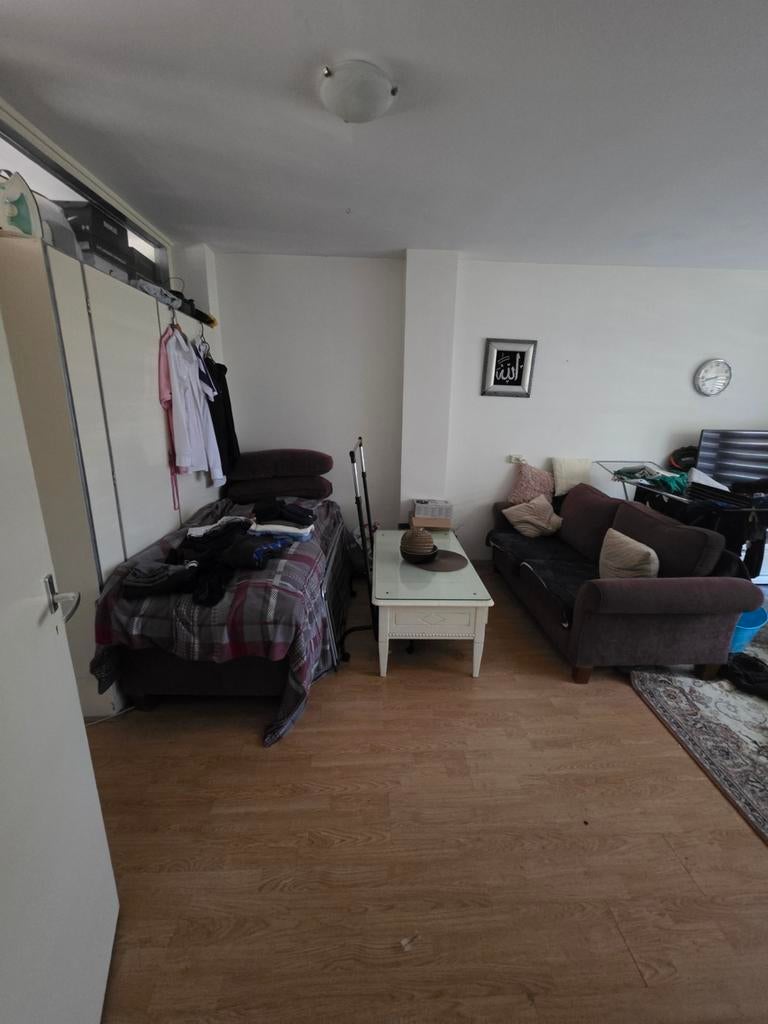 Banken, Huis en Inrichting, Banken | Bankstellen, Ophalen, Zo goed als nieuw, Rechte bank, Stof