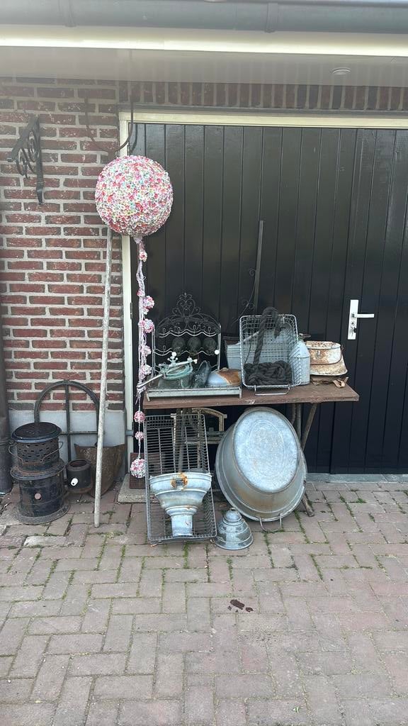 Zink voor buiten., Antiek en Kunst, Curiosa en Brocante, Ophalen of Verzenden