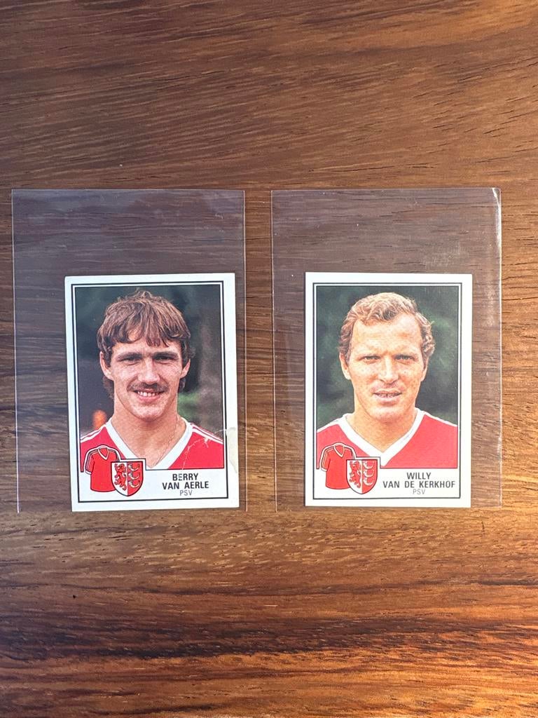PSV voetbalplaatjes Berry van Aerle en Willy van de Kerkhof, Ophalen of Verzenden, Nieuw, Stickers en Plaatjes