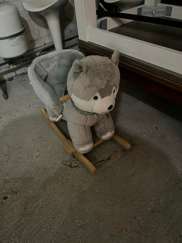 Husky hobbelpaard, Ophalen, Gebruikt