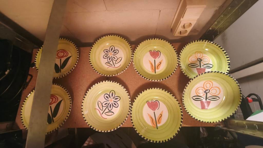 La Primula 9-delige set, zo goed als nieuw, Keramiek, Ophalen of Verzenden, Zo goed als nieuw, Kom(men)