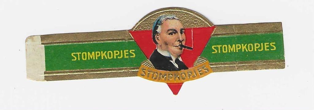 Klassiek 20 - 476 stompkop    sigarenbandjes, Ophalen of Verzenden, Gebruikt, Sigarenbandjes