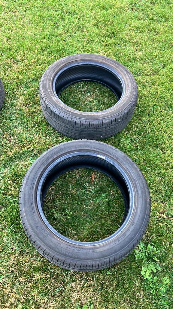 2 continental zomerbanden 195/50 r16, Ophalen, Gebruikt
