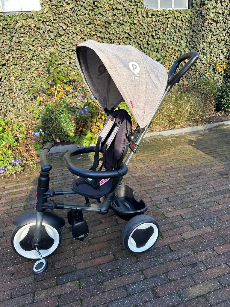 Q play driewieler 3 in 1, Fietsen en Brommers, Fietsen | Driewielers, Ophalen, Gebruikt, Duwstang