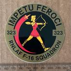 sticker squadron 323 f16, Verzenden, Zo goed als nieuw