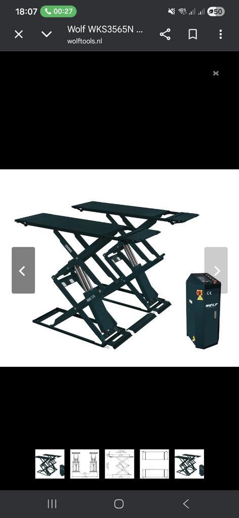 Wolf WKS3565N Schaarhefbrug - Zo goed als nieuw, Auto diversen, Autogereedschap, Zo goed als nieuw, Ophalen