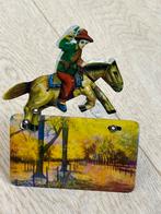 Vintage blikken mechanisch speelgoed cowboy te paard, Antiek en Kunst, Antiek | Speelgoed, Verzenden