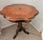 Antieke bijzettafel met intarsia, Antiek en Kunst, Ophalen of Verzenden