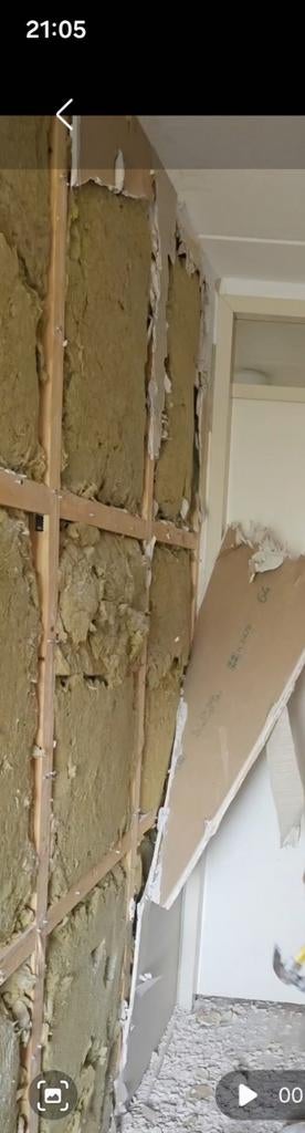 Stukken isolatie, Doe-het-zelf en Verbouw, Isolatie en Afdichting, Ophalen, Overige materialen, Minder dan 5 m²