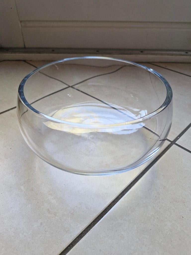 Glazen fruitschaal, Huis en Inrichting, Woonaccessoires | Schalen en Manden, Ophalen, Gebruikt, Schaal, Rond