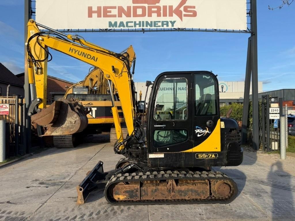 Hyundai Robex 55-7A minigraver yanmar,kubota,takeuchi,bobcat, Zakelijke goederen, Machines en Bouw | Kranen en Graafmachines, Ophalen