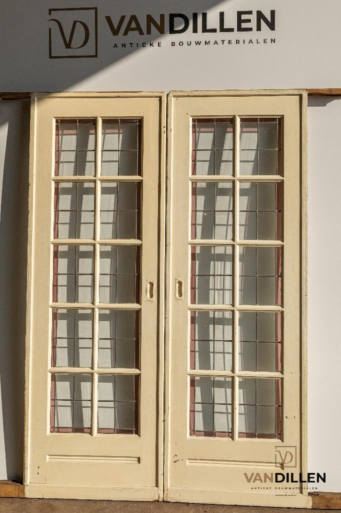 Glas in lood ensuite schuifdeuren 211 x 144 zeer mooi!