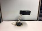 Vintage Hala Zeist industrieel design zwart/rvs bureaulamp, Ophalen, Gebruikt, Metaal, Minder dan 50 cm