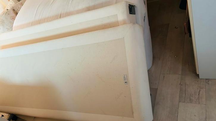Pullman boxspring bodems, Huis en Inrichting, Slaapkamer | Boxsprings, Gebruikt, 80 cm, 200 cm, Tweepersoons, Beige, Ophalen