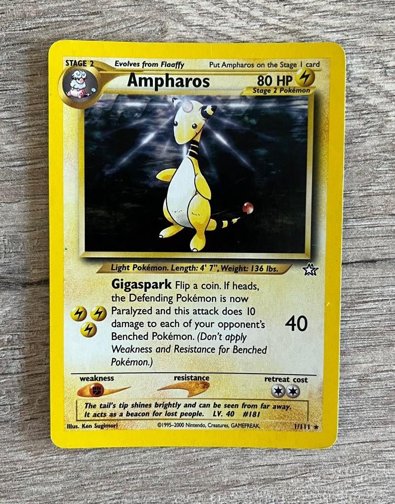 Pokemonkaart Ampharos (NG 1), Verzenden