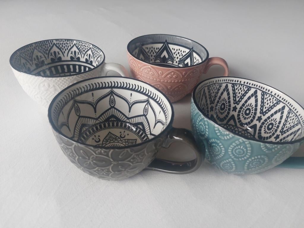 10 theekoppen/soepkommen, Ophalen, Overige stijlen, Kop(pen) en/of Schotel(s)