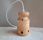 Vintage jaren '70 hanglampje van chamotte klei Japandi stijl, Overige materialen, Ophalen of Verzenden, Zo goed als nieuw, Minder dan 50 cm