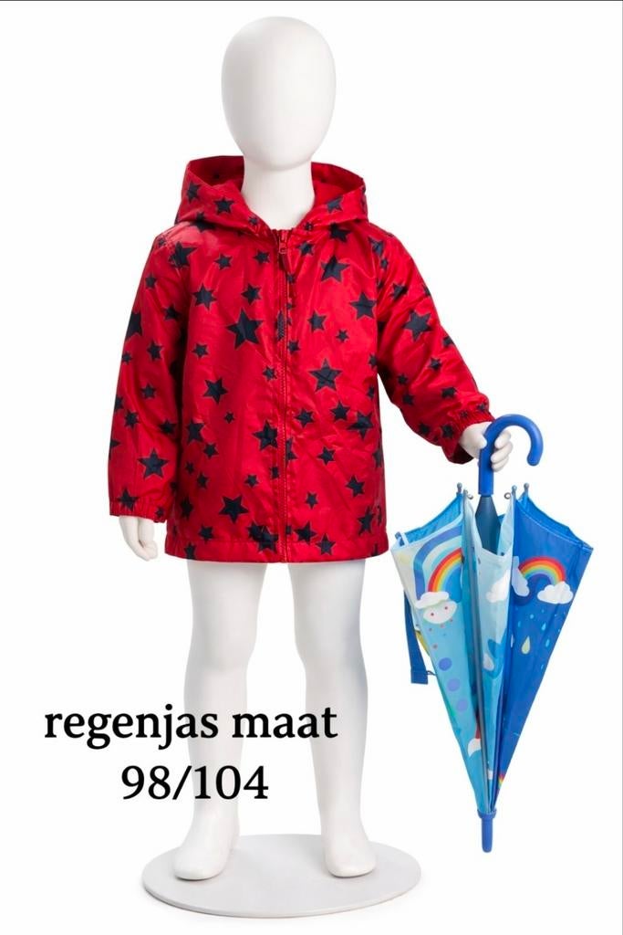 Regenjas maat 98, Kinderen en Baby's, Kinderkleding | Maat 98, Little rebel, Meisje, Ophalen of Verzenden, Zo goed als nieuw