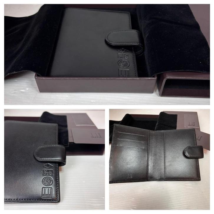 Alfred Dunhill Portemonnee, Sieraden, Tassen en Uiterlijk, Portemonnees, Nieuw, Overige merken, Zwart, Leer, Ophalen of Verzenden