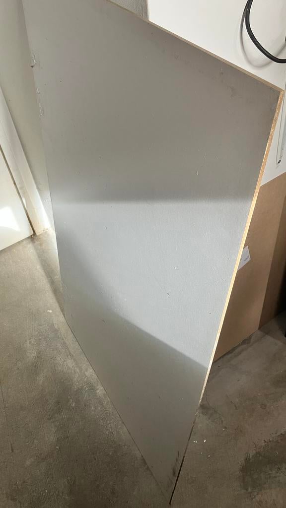 Witte plaat Trespa, Doe-het-zelf en Verbouw, Platen en Panelen, Ophalen, Gebruikt, Overige materialen, Minder dan 20 mm