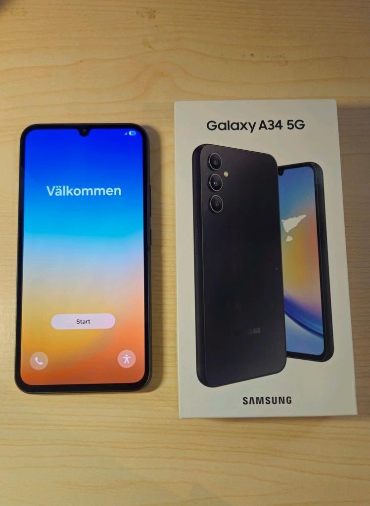 Samsung Galaxy A34 128GB - Zwart, Gebruikt, Zwart, Touchscreen, Ophalen of Verzenden