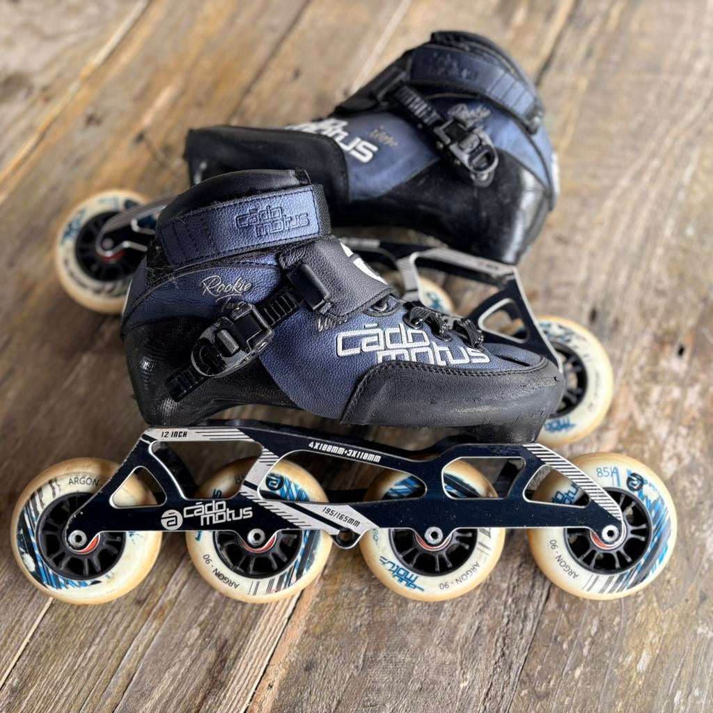 Cadomotus skeelers maat 38 + 3 sets wielen 90 mm, Sport en Fitness, Skeelers, Zo goed als nieuw, Inline skates 4 wielen, Overige merken