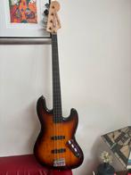 Fender Squier Fretloze Basgitaar, Ophalen of Verzenden, Gebruikt, Elektrisch, Fretloos