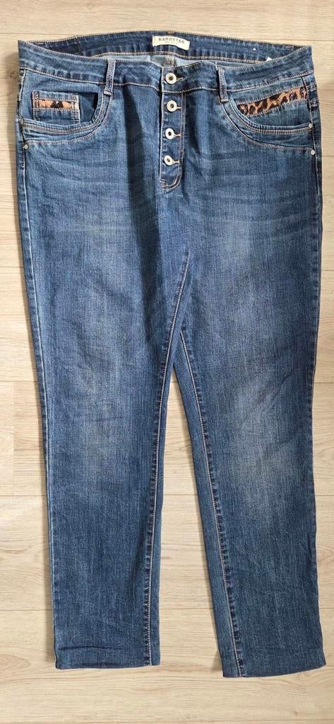 KAROSTAR jeans dames maat 4XL, Kleding | Dames, Spijkerbroeken en Jeans, Gedragen, Overige jeansmaten, Blauw, Ophalen of Verzenden