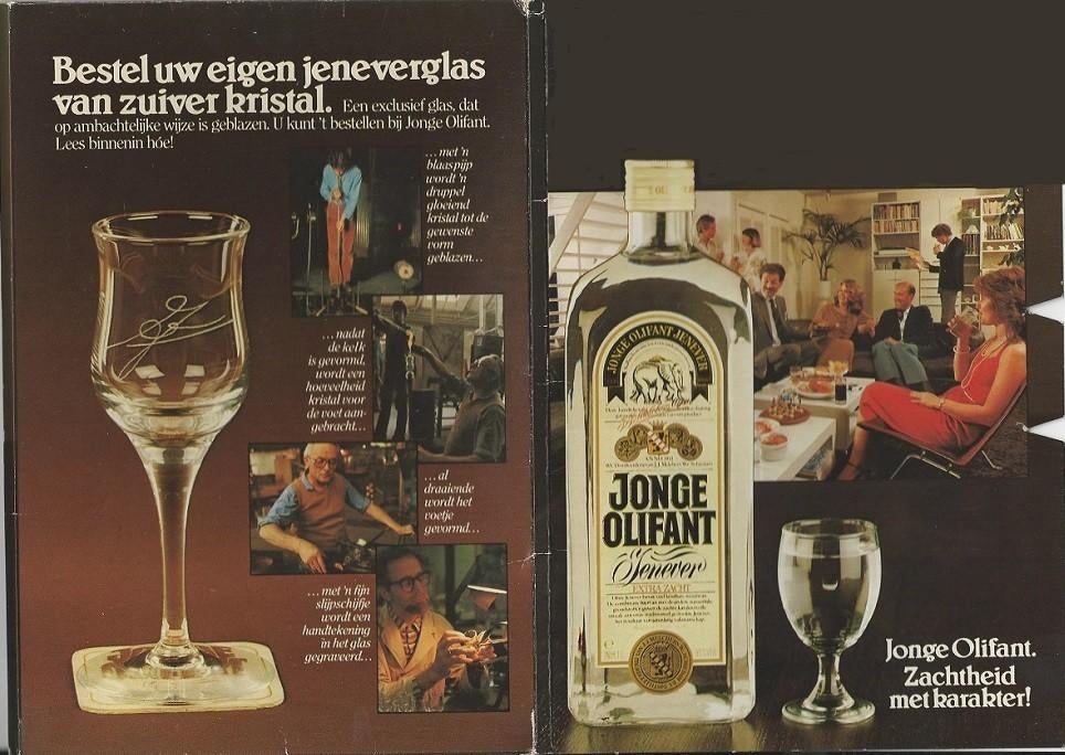 nieuw, jaren 70, set mini viltjes OLIFANT JONGE JENEVER, Verzamelen, Ophalen of Verzenden, Nieuw, Viltje(s), Overige merken