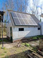10 zonnepanelen 180Wp met omvormer, rails en kabels, Ophalen, Gebruikt, Compleet systeem, 200 wattpiek of meer