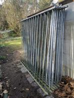 Heras hek werken met palen, Ophalen, Zo goed als nieuw, IJzer