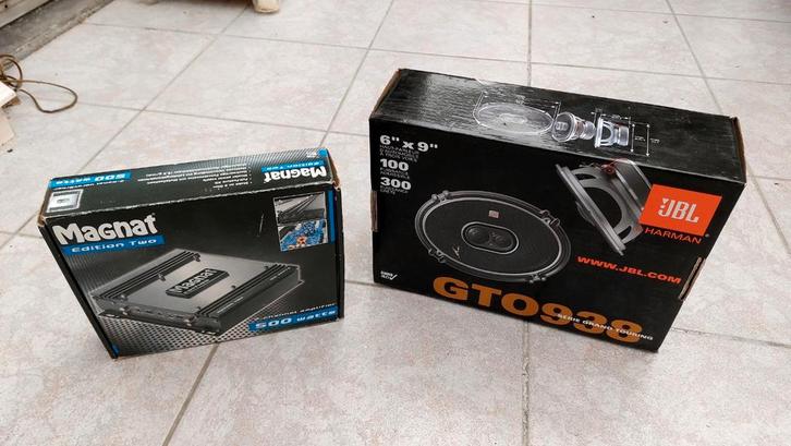 Magnat autoversterker en JBL speakerset, Auto diversen, Autospeakers, Ophalen