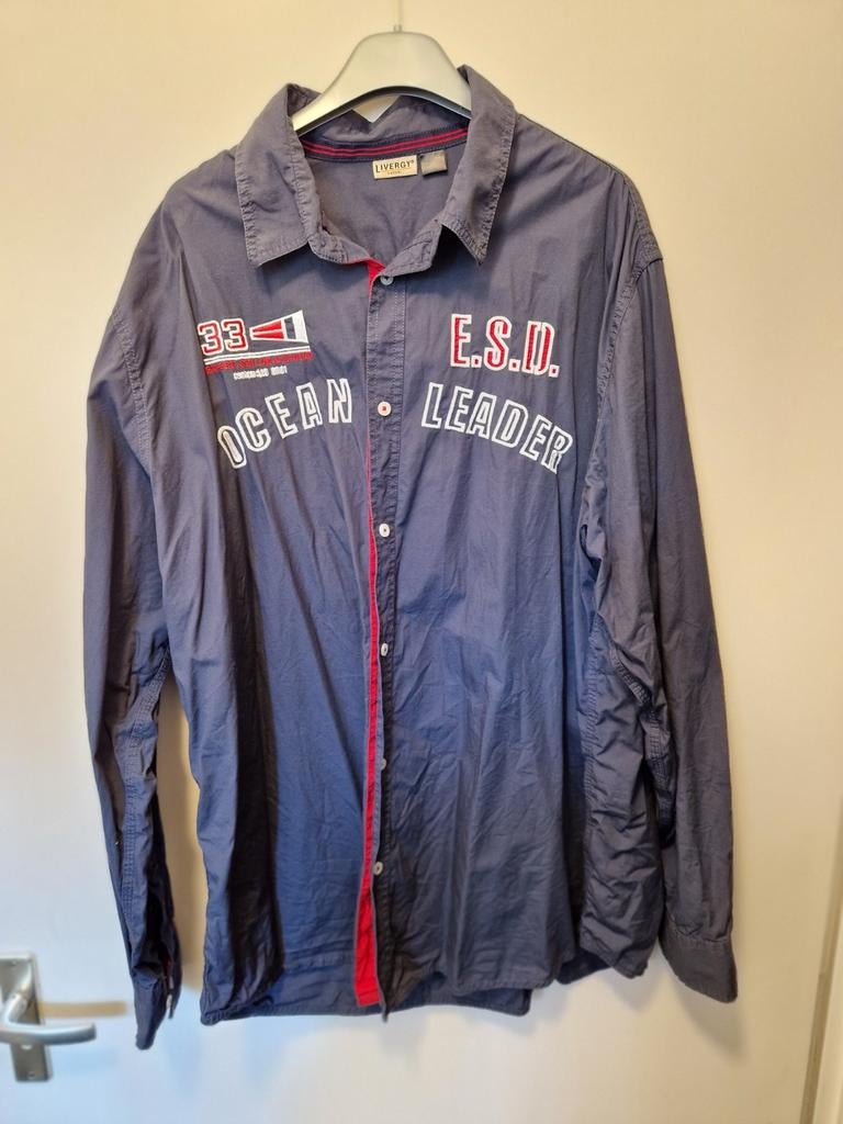 Nieuw blauw overhemd XXL, Kleding | Heren, Overhemden, Ophalen of Verzenden, Nieuw, Blauw