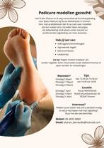 Pedicure modellen gezocht, Vacatures, Vacatures | Modellen, 33 - 40 uur, Overige niveaus, Vanaf 10 jaar, Overige vormen