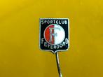 Oud emaille voetbal speldje sportclub Feyenoord, Verzamelen, Ophalen of Verzenden, Zo goed als nieuw, Sport, Speldje of Pin