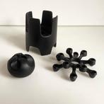 Deense cast iron brutalist postmodern kaarsenhouders 70's, Huis en Inrichting, Woonaccessoires | Kandelaars en Kaarsen, Verzenden