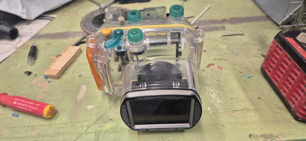 Canon WP-DC34 Waterdichte Behuizing voor Digitale Camera, Ophalen of Verzenden, Gebruikt, 10 t/m 40 meter, Onderwaterhuis