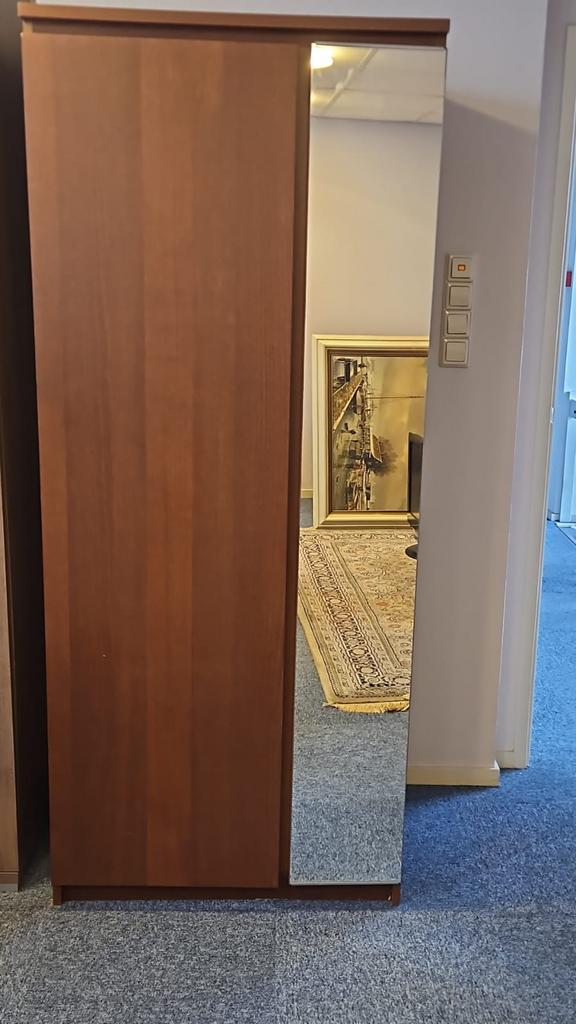 Kledingkast met Spiegel - Gebruikt, Huis en Inrichting, Kasten | Kledingkasten, Ophalen, Gebruikt, 50 tot 100 cm, 150 tot 200 cm