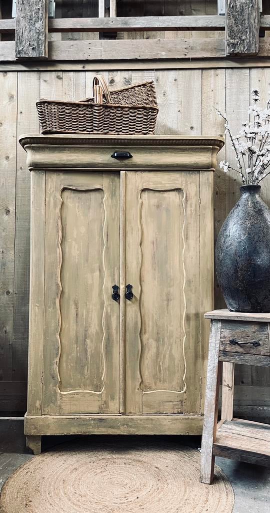 Prachtige Biedermeier meidenkast, Ophalen, Zo goed als nieuw