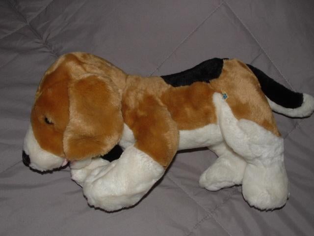 BUILD A BEAR WORKSHOP HOND BEAGLE PUPPY PLUCHE WIT, Ophalen of Verzenden, Nieuw, Overige typen
