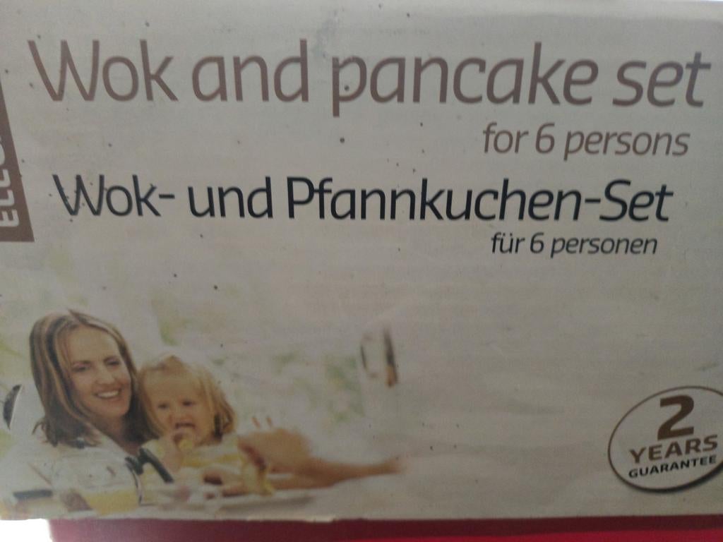 Wok en Pancake Set voor 6 personen - 2-in-1, Ophalen of Verzenden, Nieuw