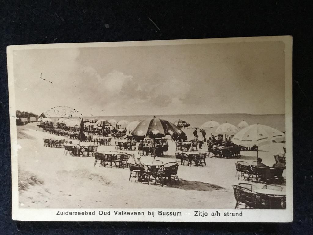 Oude Ansichtkaart Zuiderzeebad Oud Valkeveen bij Bussum, Ophalen of Verzenden, 1920 tot 1940, Gelopen, Noord-Holland