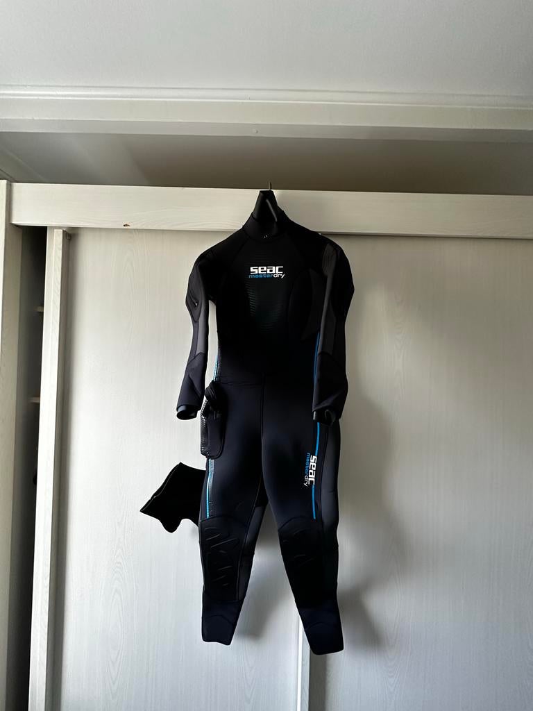 Seac semi-droogpak met cap - 7mm, unisex, Watersport en Boten, Ophalen of Verzenden, Zo goed als nieuw, Drysuit